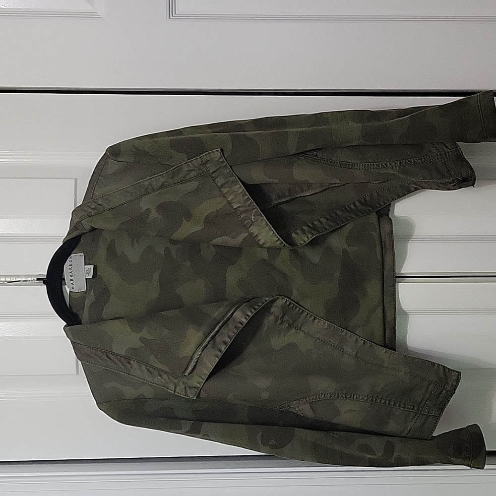 Moto Jacket by Marrakech in Olive Camo size XS